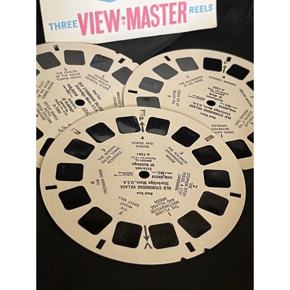 Old Sturbridge Village View Master 3 Reel Packet 1960s views Sturbridge Mass - Picture 5 of 9